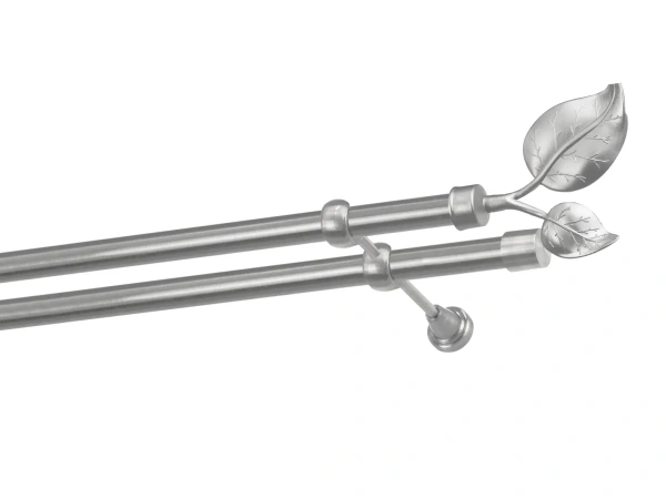 Kétsoros 25x25mm karnis - NAGY LEVÉL satin 1