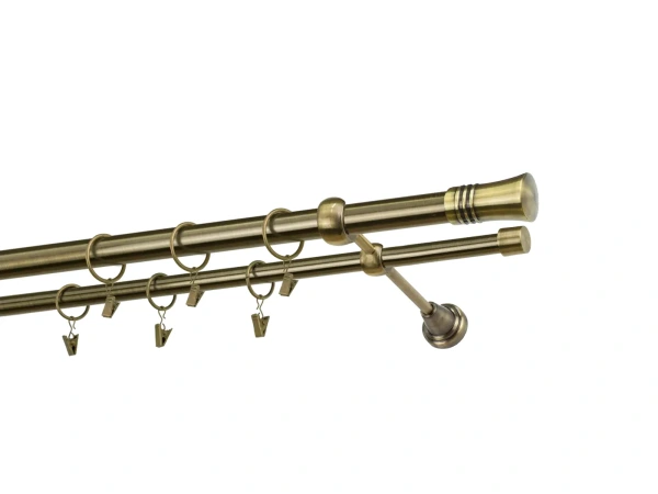 Kétsoros 25x16mm karnis - CAPRI - antik