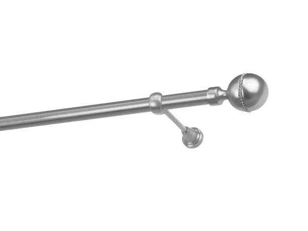 Egysoros 25mm karnis - KALISTO CRYSTAL - satin 1