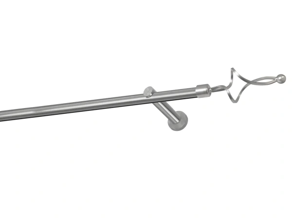 Egysoros 19mm-es függönykarnis - belső sínes rúd - FALIST - satin 1