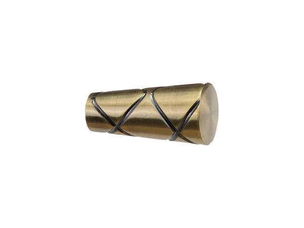 Egysoros 19mm-es függönykarnis - belső sínes rúd - TRAPEZIUM - antik 2