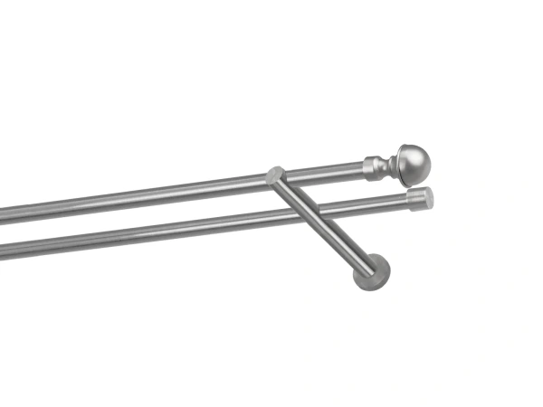 Kétsoros 16x16mm karnis - BOSTON - satin 1