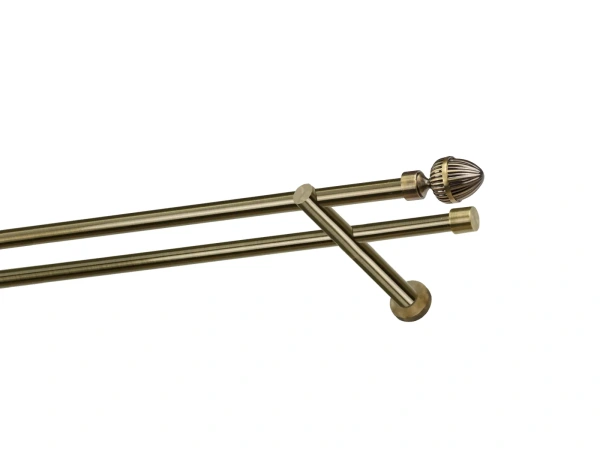 Kétsoros 16x16mm karnis - ODEON - antik 1