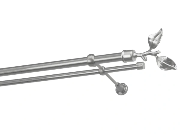 Kétsoros 25x16mm karnis - RÓZSA LEVÉL - satin 1