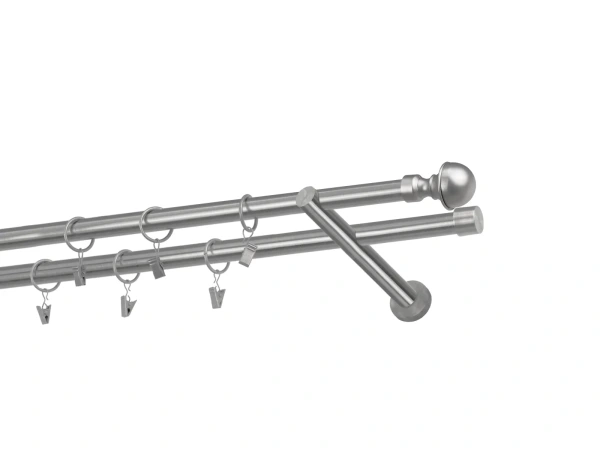 Kétsoros 19x19mm karnis - BOSTON - satin