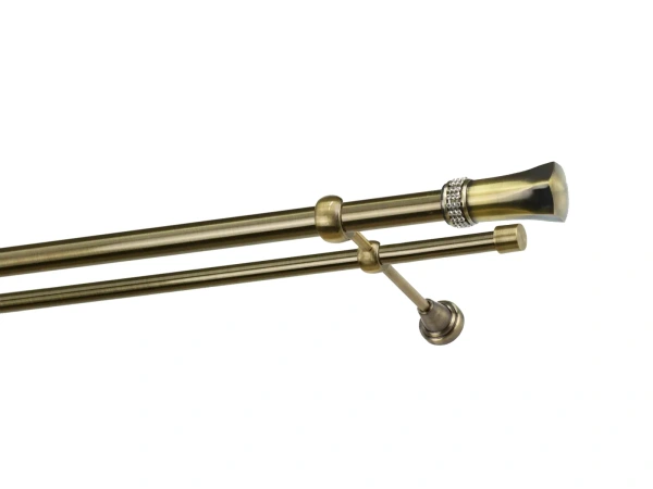 Kétsoros 25x16mm karnis - PLUTON CRYSTAL - antik 1