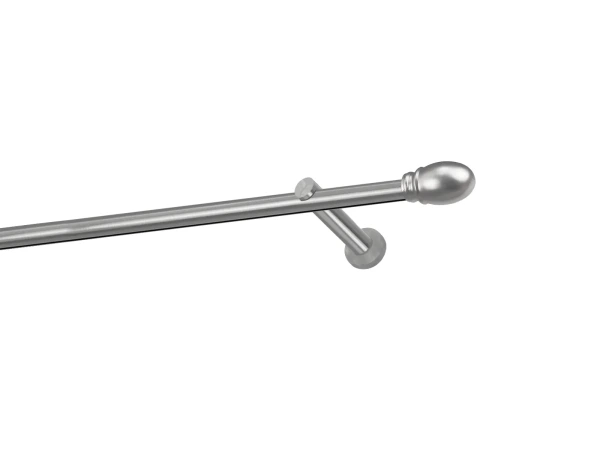 Egysoros 19mm-es függönykarnis - belső sínes rúd - BELUNO - satin 1