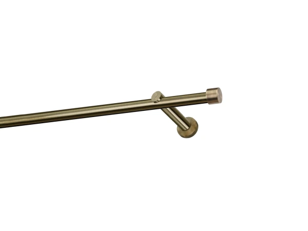 Egysoros 19mm-es függönykarnis - belső sínes rúd - PULLO - antik 1