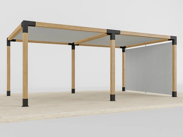 VEGAS Pergola - szabadon álló, oszloptartó talpakon - 2 szakaszos