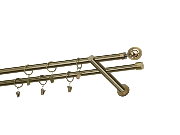 Kétsoros 16x16mm karnis - JUPITER - antik