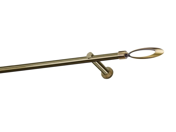 Egysoros 19mm-es függönykarnis - belső sínes rúd - VENEZIA - antik 1