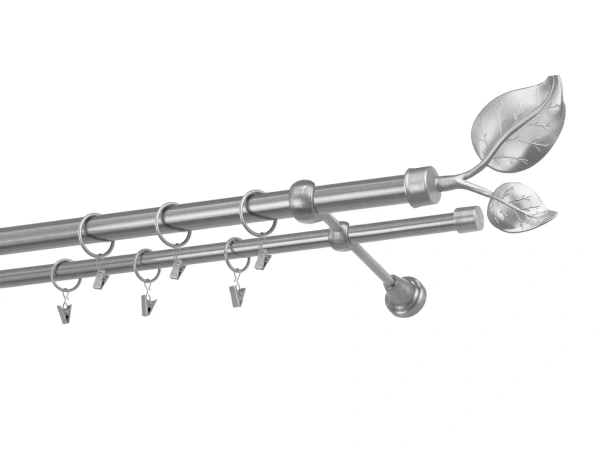 Kétsoros 25x16mm karnis - NAGY LEVÉL satin