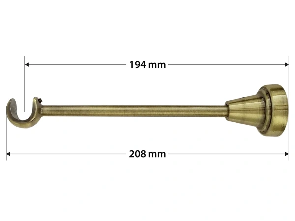 Egysoros 16mm karnis - CRYSTAL GOLYÓ - antik 4