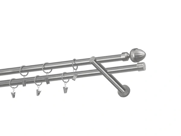 Kétsoros 19x19mm karnis - ODEON - satin