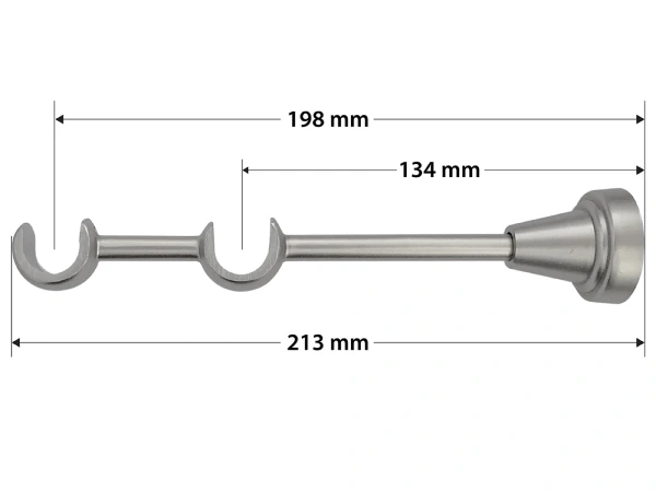 Kétsoros 19x19mm karnis - ODEON - satin 4