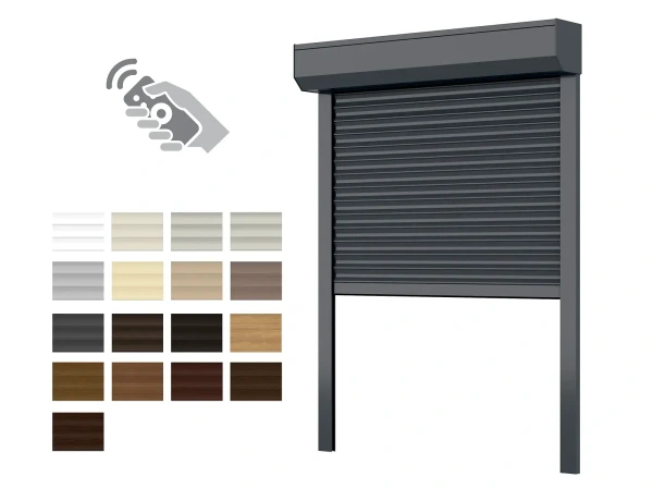 Alumínium redőnyök 165mm Redőnytok - 2240 mm-es magasságig - MOTOR - TÁVIRÁNYÍTÓ