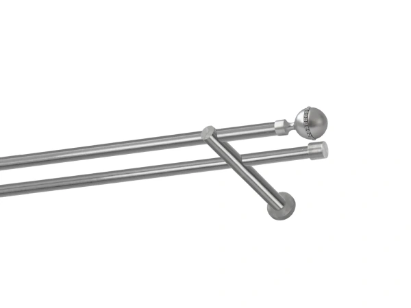 Kétsoros 16x16mm karnis - KALISTO CRYSTAL - satin 1