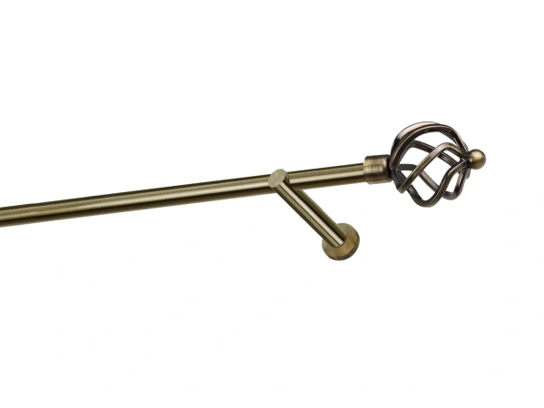 Egysoros 19mm karnis - SPIRAL - antik 1