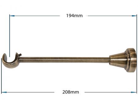 Egysoros 16mm karnis - SPIRAL - antik