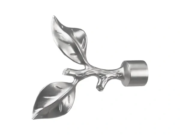 Kétsoros 16x16mm karnis - RÓZSA LEVÉL - satin