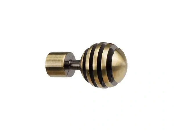 Egysoros 19mm-es függönykarnis - belső sínes rúd - VERONA - antik