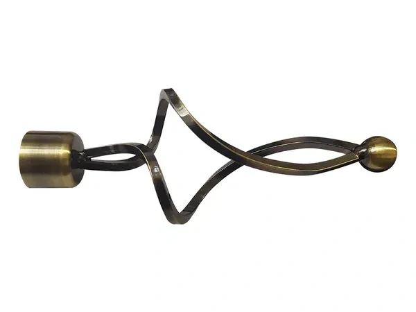 Egysoros 19mm-es függönykarnis - belső sínes rúd - FALIST - antik