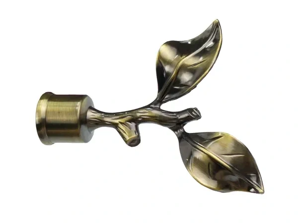 Kétsoros 25x16mm karnis - RÓZSA LEVÉL - antik