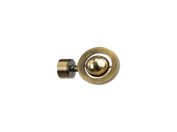 Egysoros 19mm-es függönykarnis - belső sínes rúd - JUPITER - antik
