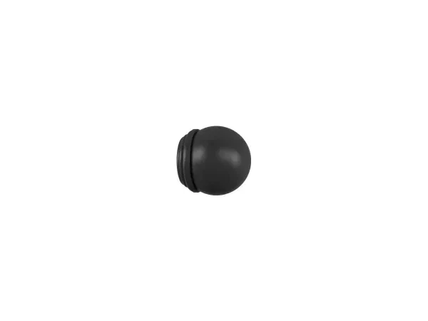 Kétsoros 19x19mm-es függönykarnis - egyszerű rúd - TODI MAX - fekete