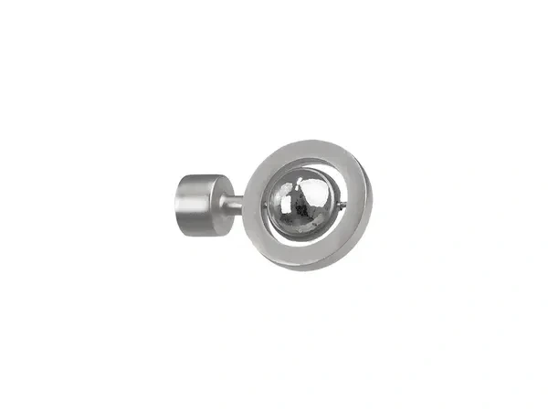 Egysoros 19mm-es függönykarnis - belső sínes rúd - JUPITER - satin