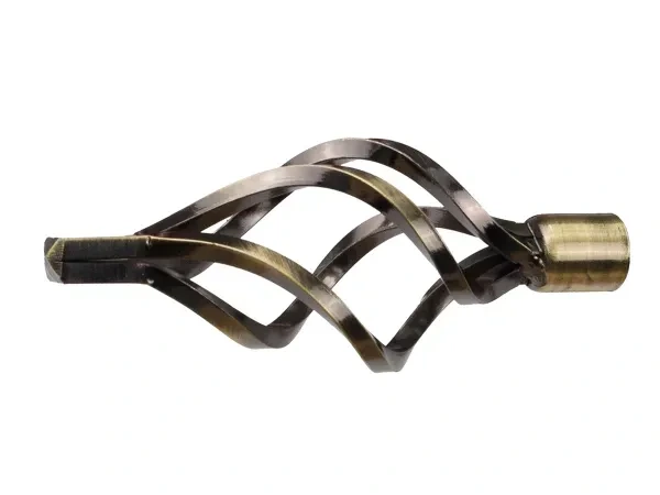 Kétsoros 16x16mm karnis - AZUR GOLYÓ - antik