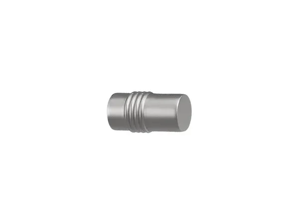 Egysoros 19mm-es függönykarnis - belső sínes rúd - CYLINDER - satin
