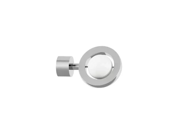 Kétsoros 19x19mm-es függönykarnis - belső sínes rúd - SFERA - fehér