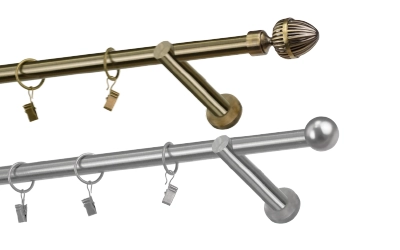 Egysoros 19 mm-es fém függönykarnisok